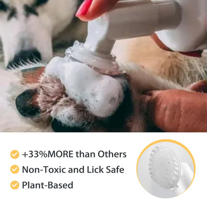 Pet Paw Foam Cleaner No-Rinse Shampoo with Brush