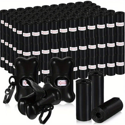 150 Count Dog Poop Bags with Bone Dispenser