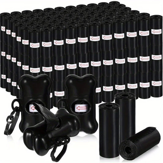 150 Count Dog Poop Bags with Bone Dispenser