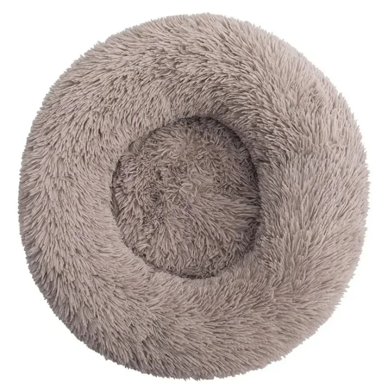 Round Plush Pet Bed for Large and Medium Dogs