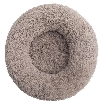 Round Plush Pet Bed for Large and Medium Dogs