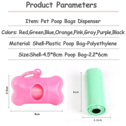 Pet Waste Bag Dispenser with 10 Dog Poop Rolls