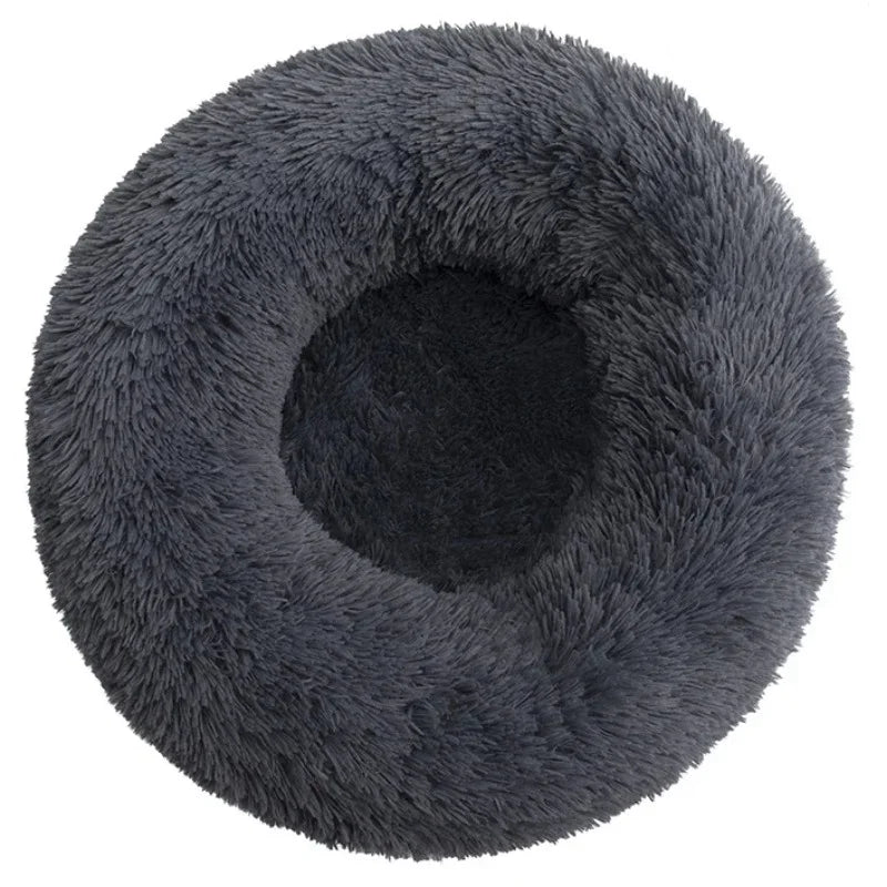 Round Plush Pet Bed for Large and Medium Dogs