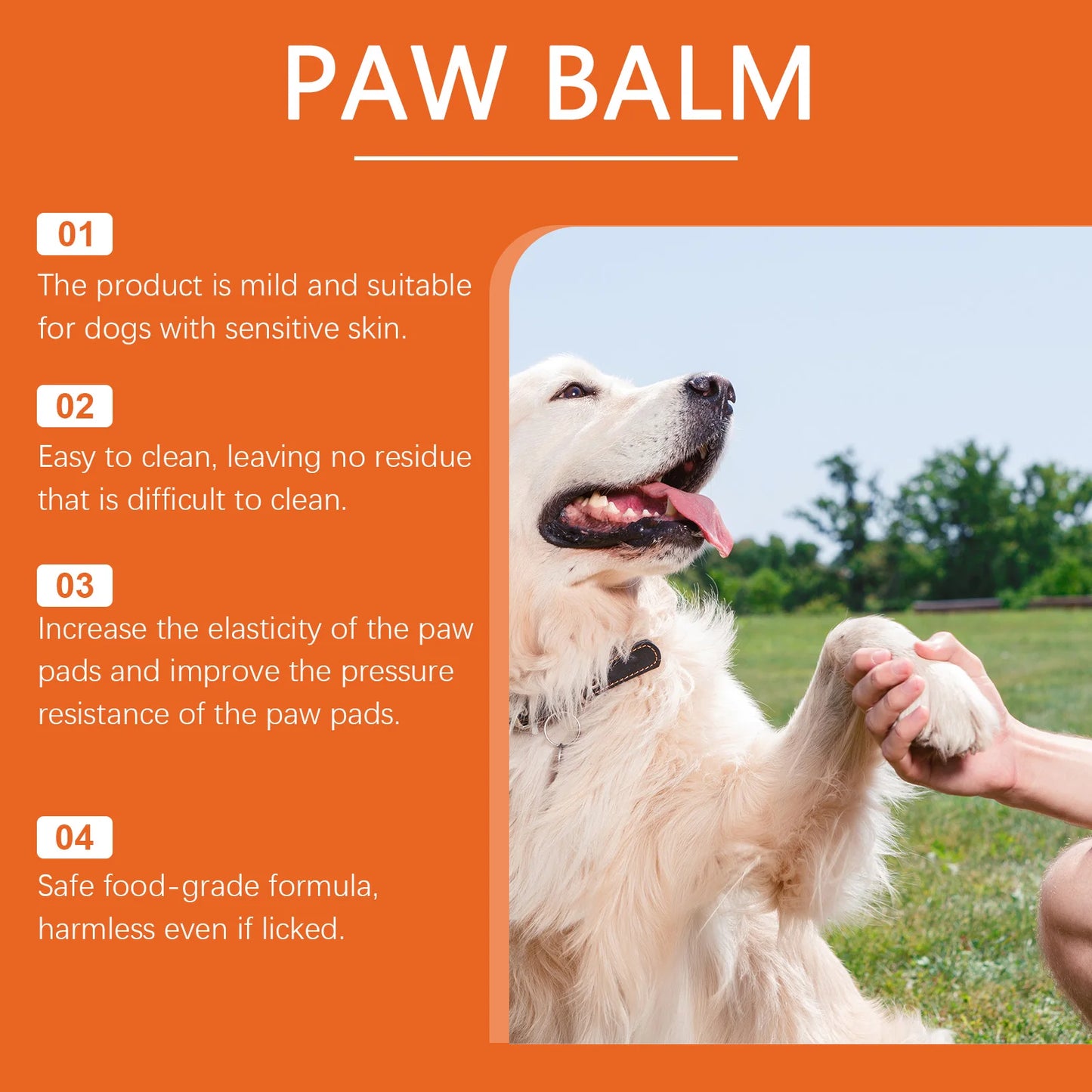 Paw Balm for Dogs Repair Dry Cracked Paws 30g