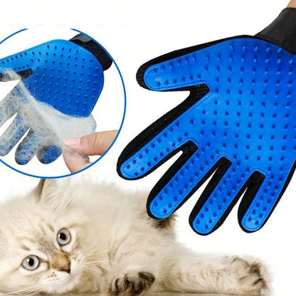Pet Grooming Glove Brush for Dogs and Cats Hair Removal
