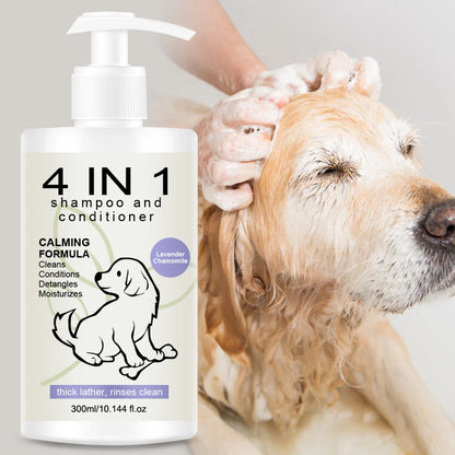 4-in-1 Pet Shampoo and Conditioner for Dogs and Cats