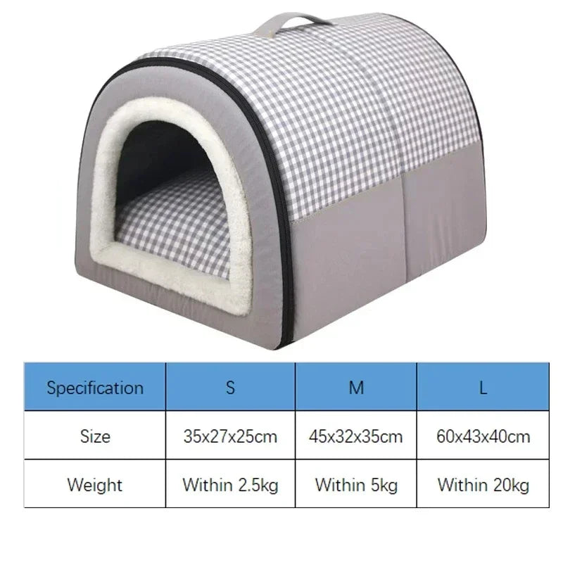 Soft Cozy Pet Dog House Bed for Small Dogs