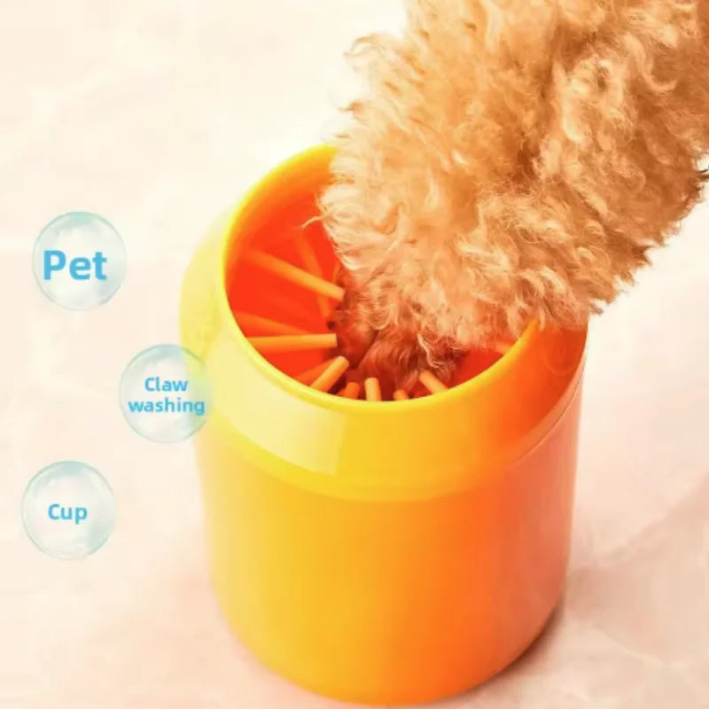 Dog Paw Cleaner Cup Soft Silicone Foot Washing Brush